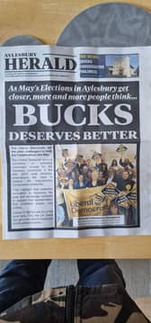 The leaflets were delivered in Aylesbury. Photo from Charlie Smith/Local Democracy Reporting Service