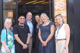 (L/R) Cllr Isobel Darby Cabinet Member for Health and Wellbeing, Eysah Khan BGR Boy Manager, Dan Flecknoe Public Health Consultant, Karen Bulmer Healthy School Neighbourhood Project Officer, Stephanie Rice Director of Rice Marketing and Jess Keeley Public Health Programme Officer