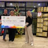 British Garden Centres Project and Development Manager, Amy Stubbs, and Regional Manager, John Wallis presented Linda Petrons, Director of Fundraising and Communications at Greenfingers with the cheque