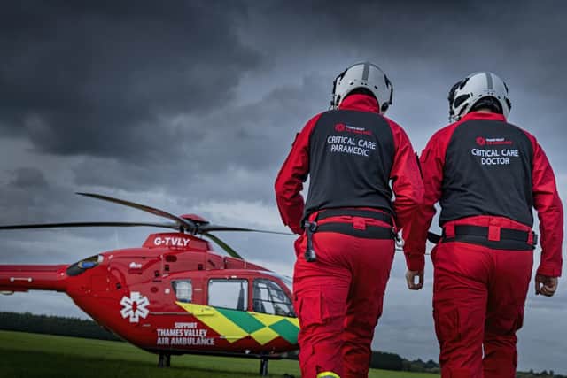 The charity's critical care paramedics and doctors are highly trained and ready for any eventuality