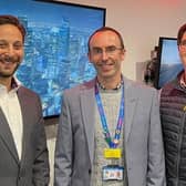 From left, Ryan Kerstein (Associate Medical Director for Research and Innovation), Chris Cleaver (Research and Innovation Manager), and Stefan Hudson (Clinical Innovation Fellow)