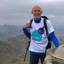 Luke in his Stoke Mandeville Spinal Research jersey as he prepares for his 100k walk.