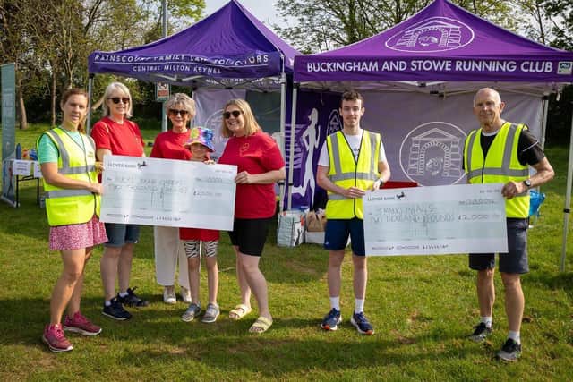 Buckingham Half Marathon Presentation of Charity Cheques