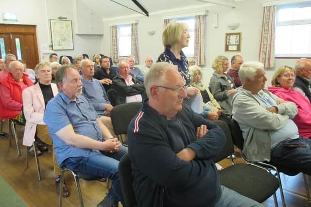 About 50 members of the public attended the parish council meeting where the application was discussed