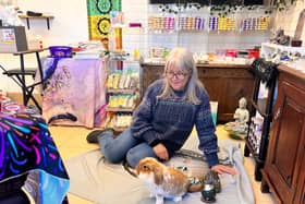 Ayshe with Xylo the rabbit, photo from Animal News Agency