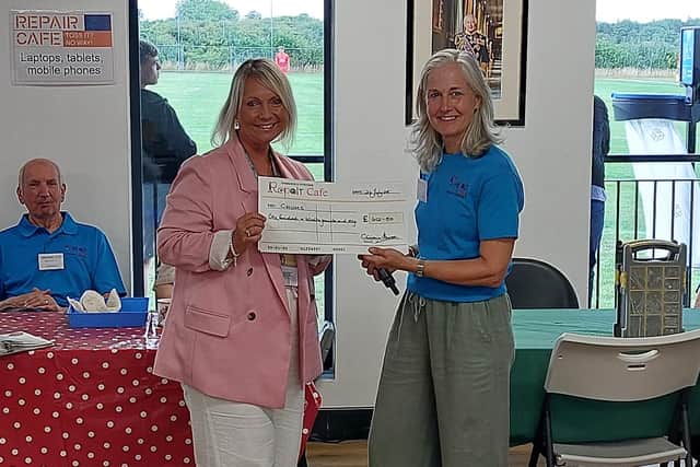 The Pitstone Repair Café donated £3,000 to local charities chosen by volunteers.
