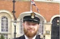 Jason with the cadets
