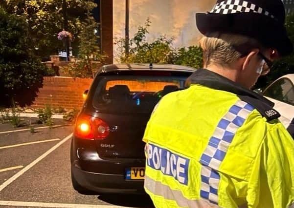 A number of traffic stops were carried out on Saturday night