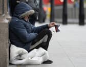 A homeless person Photo from: Nick Ansell/PA Wire