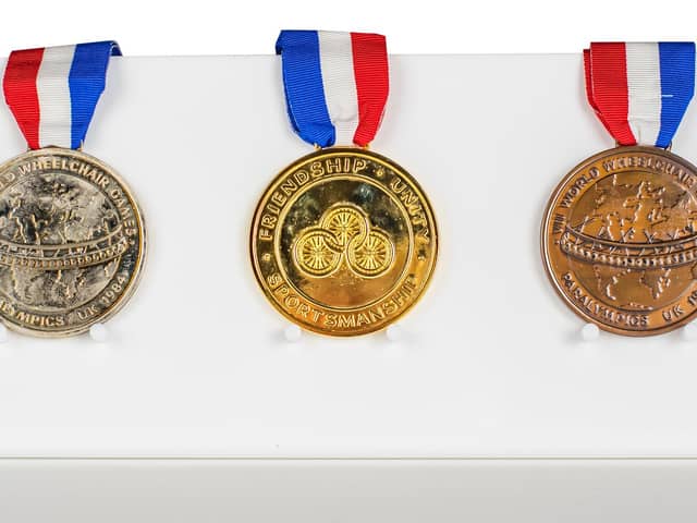 Medals from the 1984 Paralympics ©NPHT