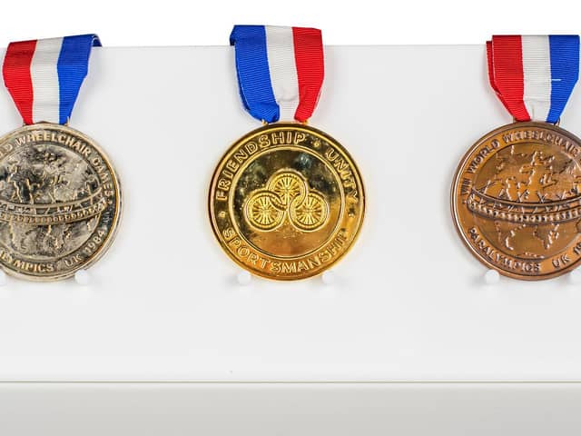 Medals from the 1984 Paralympics ©NPHT