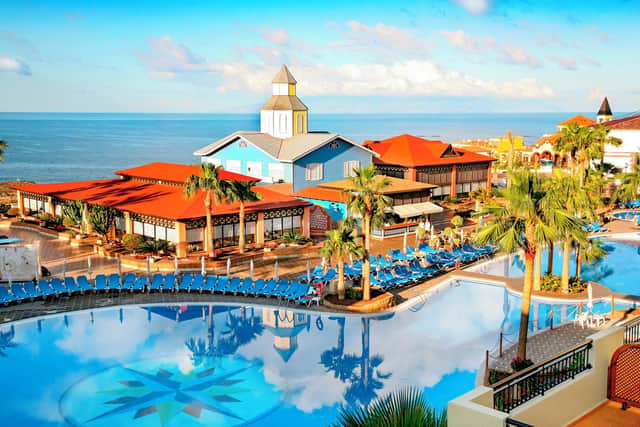 A view of the pools area at the Bahia Principe Sunlight Tenerife