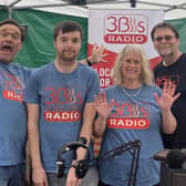 From left: 3Bs presenters Robert Steel, Matt Hanger, Diana Blamires and founder Keith Lewis at Buckingham Bandjam