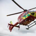 One of the Air ambulances sent to people in need