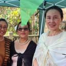 Staff dressed in traditional attire to showcase their culture for South Asian Heritage Month.