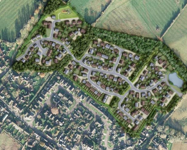 An initial masterplan submitted in connection with the project