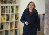 Nicola Walker stars in Annika, the crime drama set around The Clyde and Scotland's islands. Pic: BBC/UKTV/Graeme Hunter