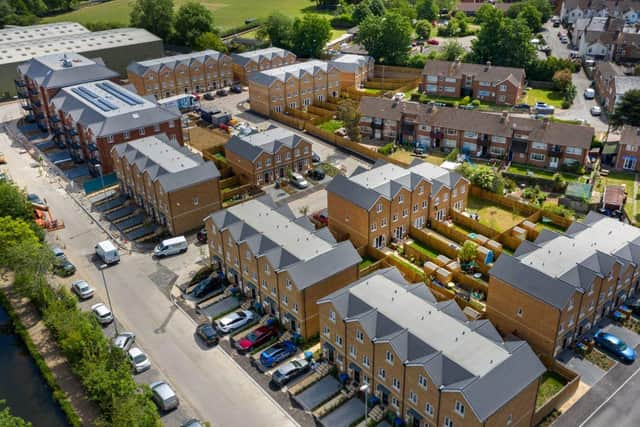 Hightown's Kingfisher Place development on Lester Road in Aylesbury