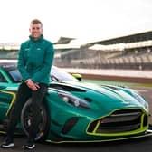 Ross Gunn, pictured at Silverstone, will drive for Walkenhorst Racing Aston Martin in the 2024 Fanatec GT World Challenge Endurance Cup (Photo courtesy of Aston Martin Media)