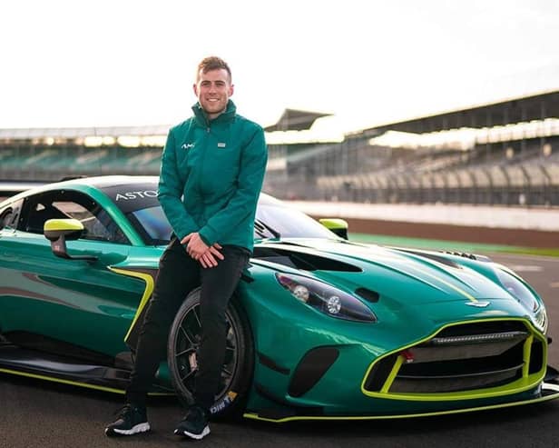 Ross Gunn, pictured at Silverstone, will drive for Walkenhorst Racing Aston Martin in the 2024 Fanatec GT World Challenge Endurance Cup (Photo courtesy of Aston Martin Media)