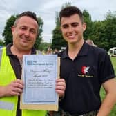 Greenspaces Team member Craig with the award