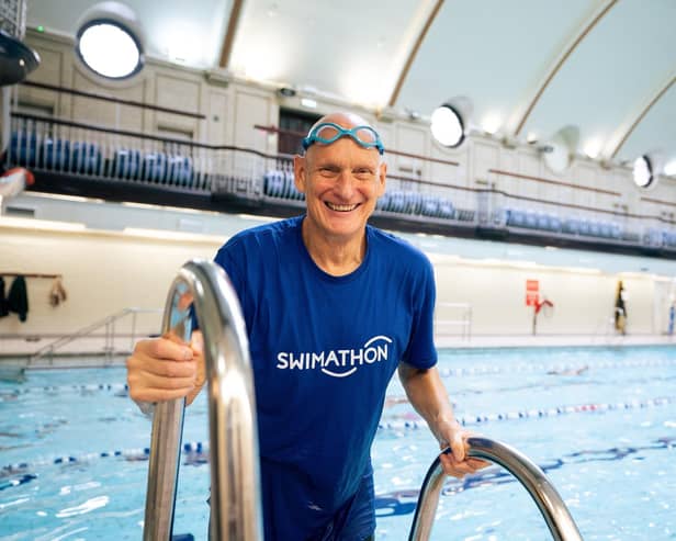 ‘Swimathon President Duncan Goodhew MBE’–  Making a splash: Swimming legend, Duncan Goodhew MBE, is urging people across Buckinghamshire to sign up for Swimathon 2025 to raise vital funds for Cancer Research UK, the end of life charity Marie Curie and Swimathon Foundation. Dive in at swimathon.org