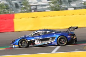 The number 159 Garage 59 McLaren retired from the Spa 24 Hours with radiator damage. Pictures by James Beckett
