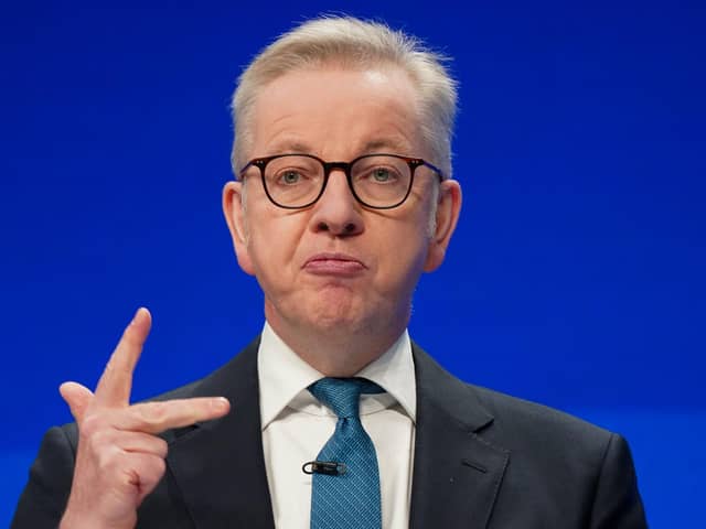 Michael Gove speaking at the Conservative Party Conference last year. Picture: Ian Forsyth/Getty Images