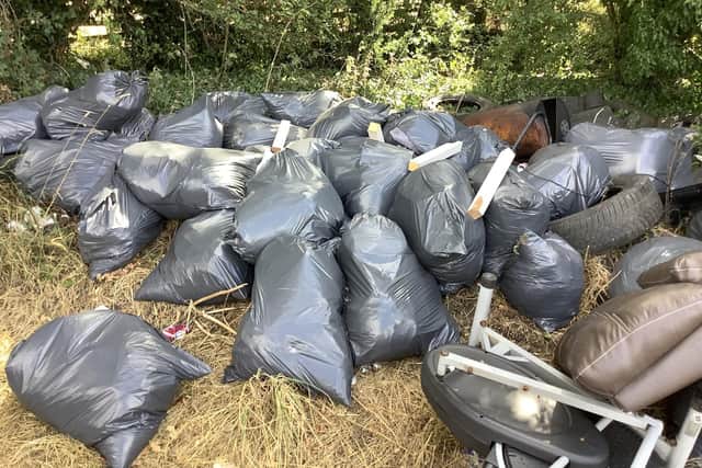 Vasky was filmed fly-tipping on four separate occasions in the rural location