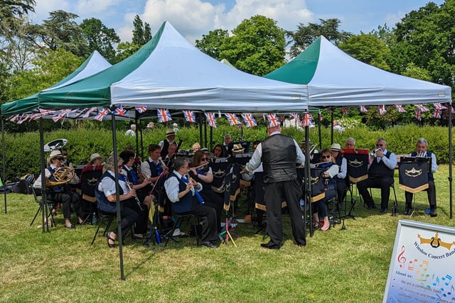The Winslow Concert Band play in Tomkins Park