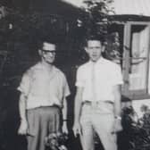 Brian with his father in the 1950s