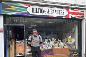 One kind shop owner packed Russ off with free Biltong for his journey