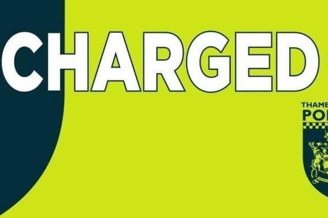 He was charged yesterday morning