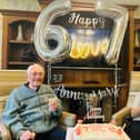 Ron and Olive Orr celebrating their 67th wedding anniversary at Care UK’s Cuttlebrook Hall