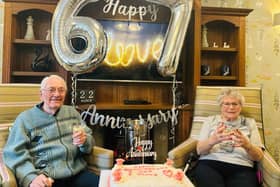 Ron and Olive Orr celebrating their 67th wedding anniversary at Care UK’s Cuttlebrook Hall