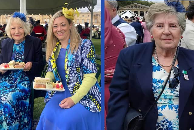 Claire Brandish pictured left with mum Carol Last, right