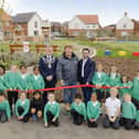 Railway Park opening ribbon cutting 