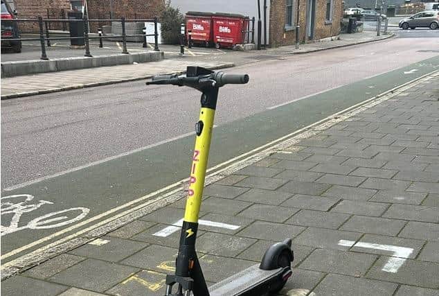 One of the e-scooters available in Bucks