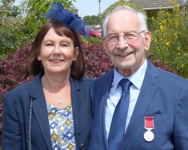 John Fieldsend and his daughter