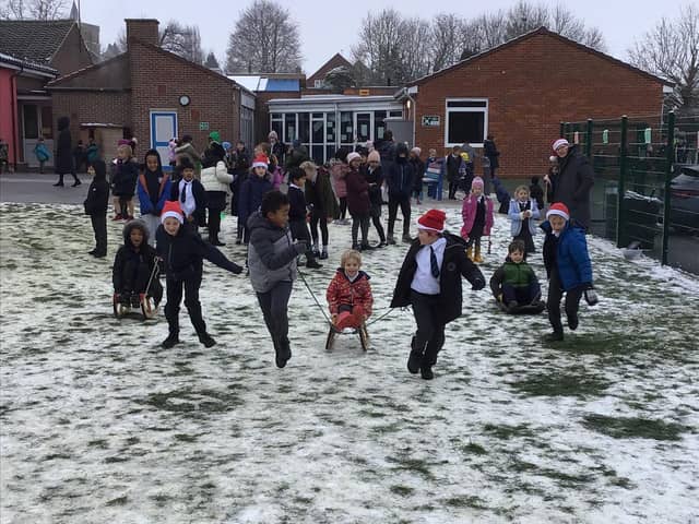 Fun in the snow all for a good cause