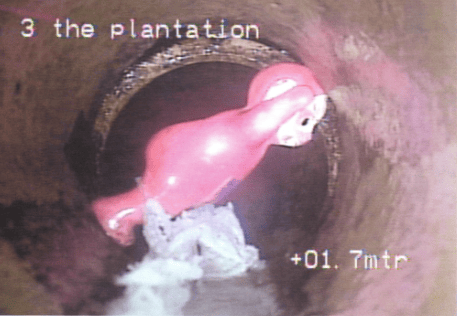A giant inflatable Teletubby was among the items caught on cameras blocking Thames Water’s sewers