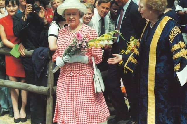 The Queen and Margaret Thatcher in Buckingham