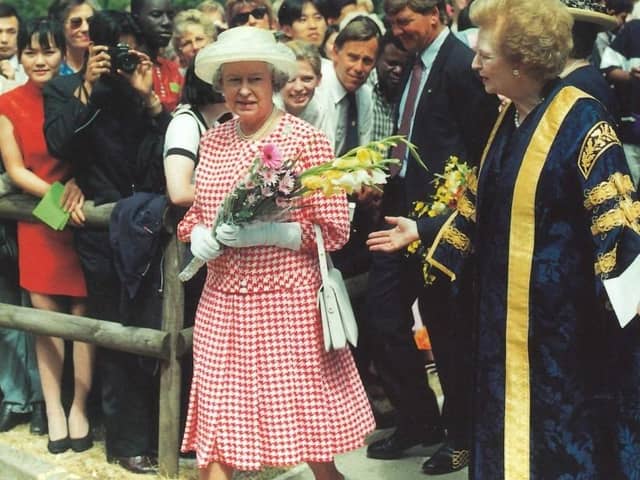 The Queen and Margaret Thatcher in Buckingham