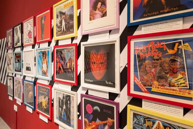 Some of the 1980s album covers on show, © Matt Fox