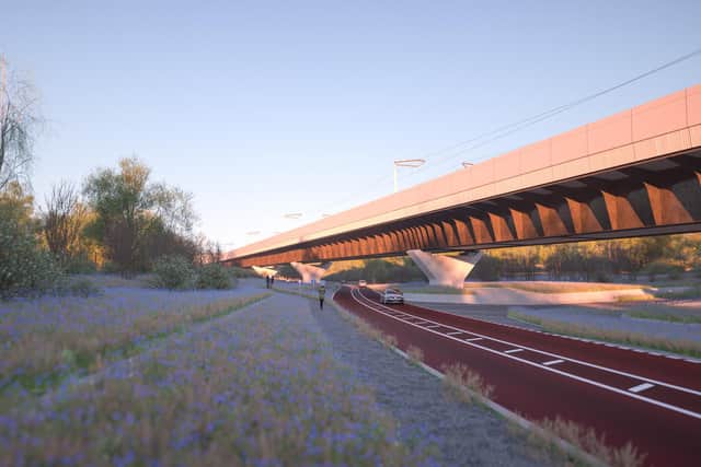 The viaduct will be built above the A413