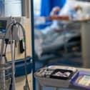Medical equipment on a hospital ward
