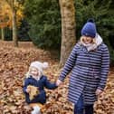 Visitors in the garden in autumn at Stowe, Buckinghamshire, photo from National Trust Images/Arnhel de Serra