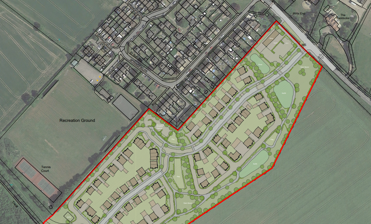 Plans for 65 homes by Aylesbury Vale village published after sewage concerns
