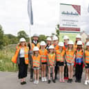 Buckingham Girl Guides at the Site Visit