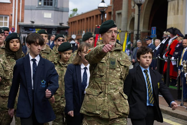Cadet groups marched around Aylesbury. Photo from  Laura McG Photography